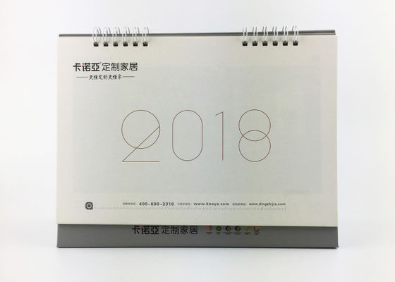 Calendario da scrivania grazioso della carta patinata, calendari da scrivania diritti di piccola impresa per gli annunci