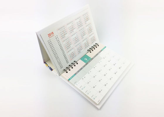Y / Materiale quotidiano della carta patinata del pianificatore del calendario da scrivania dell'ufficio del paesaggio del grippaggio della O