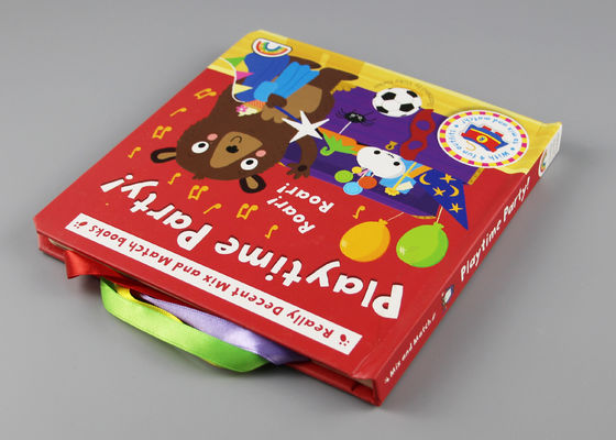libri per bambini multilingue della copertina dura di 250gsm 2mm con le lettere variopinte