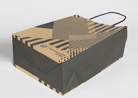 I sacchetti della spesa riutilizzabili di Kraft, adattano i sacchi di carta a strisce con le maniglie