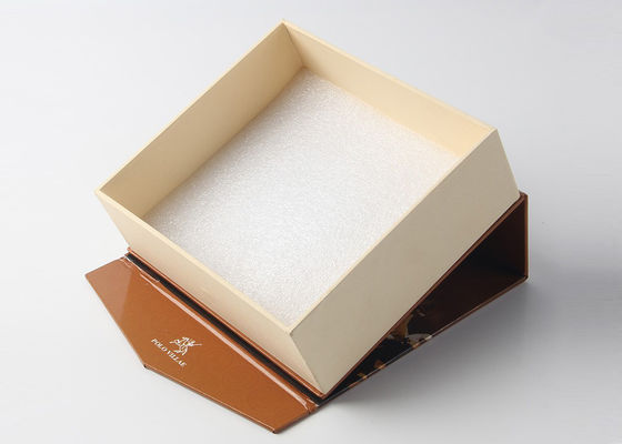 Carta patinata d'imballaggio delle scatole stampata chiusura magnetica con la laminazione lucida di Giltter