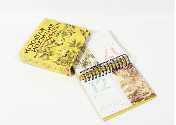 Calendario da scrivania personale creativo, calendario da scrivania mensile giallo-chiaro