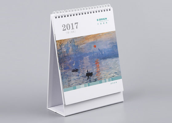 Materiale amichevole di Eco della carta kraft del calendario da scrivania artistico dell'ufficio per il regalo del nuovo anno