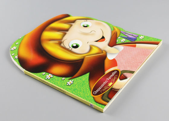 Libri per bambini tagliati amichevoli del cartone di Eco con la superficie di stampa di colore pieno