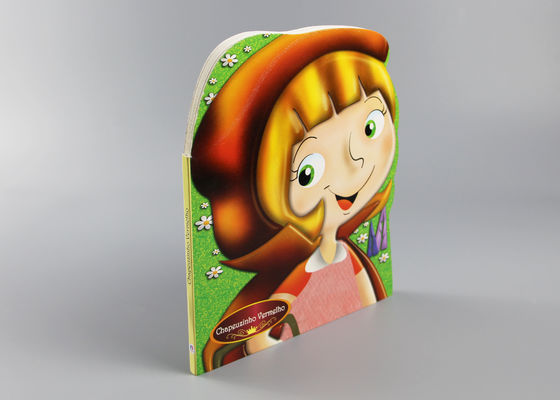 Libri per bambini tagliati amichevoli del cartone di Eco con la superficie di stampa di colore pieno