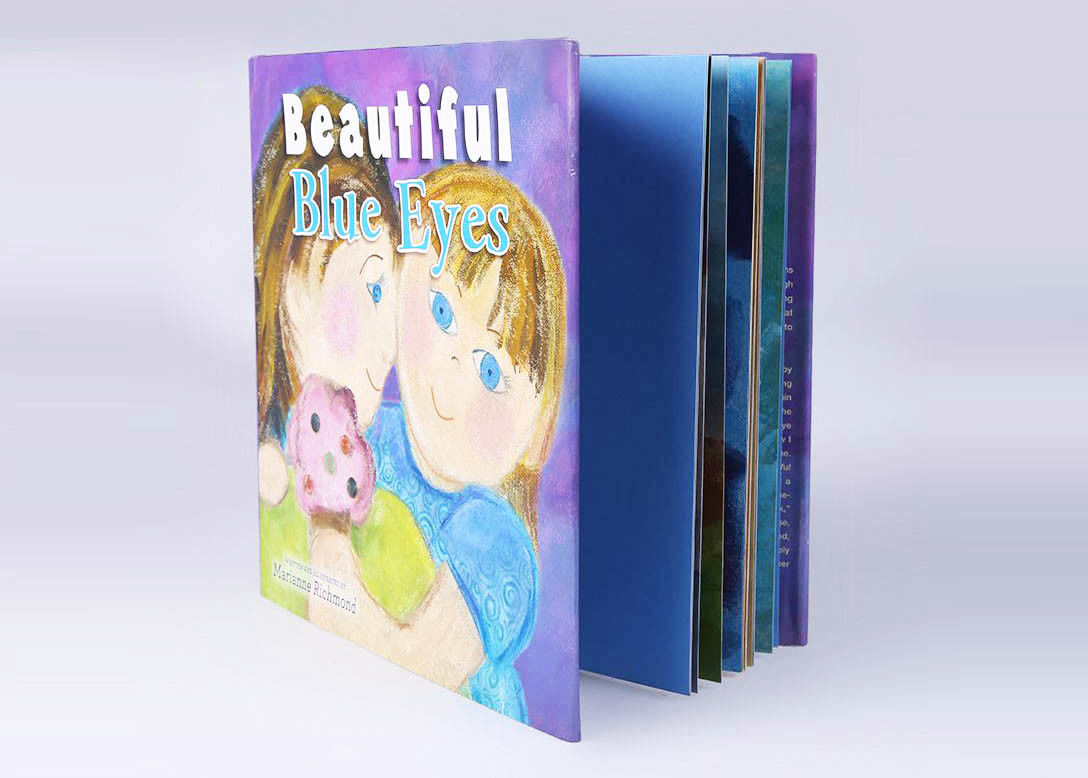 Carta patinata dei libri per bambini della copertina dura di fiaba di Coloful con il rivestimento di polvere di plastica